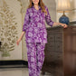 Orni Fashion Purple Floral print Top Co-ords Set