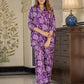Orni Fashion Purple Floral print Top Co-ords Set