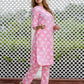 Orni Fashion Peach Ethnic motifs Tunic Co-ords Set