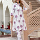 Orni Fashion White Tree Print A-Line Co-orde Set