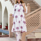Orni Fashion White Tree Print A-Line Co-orde Set