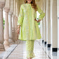 Orni Fashion Green Solid A-Line Co-orde Set