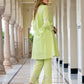 Orni Fashion Green Solid A-Line Co-orde Set