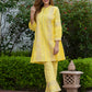 Orni Fashion Yellow Solid A-Line Co-orde Set