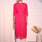 Pink Mirrow Regular Rayon A-line Kurta