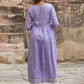 Purple Viscose Rayon A-Line Kurta