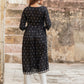 Black Viscose Rayon Straight Kurta