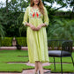 Orni Fashion Green Solid Anarkali Kurta Set