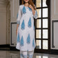 Orni Fashion White Ethnic Motifs Straight Kurta Set
