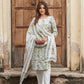 White Pure Cotton Straight Kurta Pant Dupatta Set