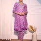 Orni Fashion Floral Printed Regular Thread Work Pure Cotton Kurta with Trousers & With Dupatta