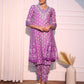 Floral Printed Regular Thread Work Pure Cotton Kurta with Trousers & With Dupatta