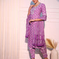 Floral Printed Regular Thread Work Pure Cotton Kurta with Trousers & With Dupatta