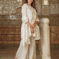 Orni Fashion White Cotton A Line Kurta Set