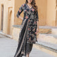 Orni Fashion Black Embroidered A-Line Harem Pant Kurta set