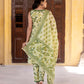 Orni Fashion Light Green Printed Straight Kurta Bottom And Dupatta Set