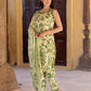 Orni Fashion Light Green Printed Straight Kurta Bottom And Dupatta Set