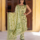 Orni Fashion Light Green Printed Straight Kurta Bottom And Dupatta Set