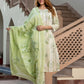 Orni Fashion Sage Green Floral print Straight Kurta Bottom And Dupatta Set