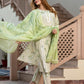 Orni Fashion Sage Green Floral print Straight Kurta Bottom And Dupatta Set