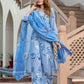 Orni Fashion Sky Blue Floral print Straight Kurta Bottom And Dupatta Set