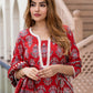 Orni Fashion Red Floral print Straight Kurta Bottom And Dupatta Set